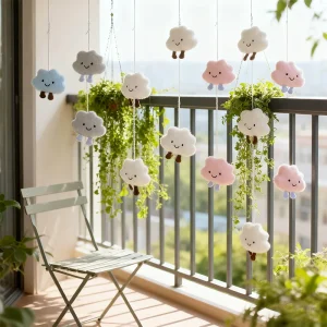 Rideau créatif-rideau suspendu de décoration murale sans perçage, esthétique mignonne et féminine, drapé suspendu de haute apparence pour filles