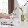 Robinet de lavabo doré en acier inoxydable – vue 3