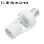 Joli de lumière à capteur de mouvement intelligent, support de lampe de base de détecteur, prise d&rsquo;ampoule de contrôle de sœur, temporisation, 110V, 240V