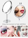 Grand miroir de maquillage argenté – vue 2