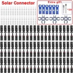Connecteur solaire photovoltaïque 600/400/200/100/40/20/10 pièces, 1000V30A, Kit de connecteurs de panneau pour câble PV/MC, vente en gros, 2.5/4/6 mm2