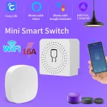 Commutateur Wifi intelligent pour prise de lumière 100-240V, Module de commutation de disjoncteur, fonctionne avec l&rsquo;application Alexa Google Yandex SmartThings Cozylife