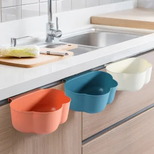 Boîte suspendue de cuisine, panier de rangement Portable découvert, poubelle murale, panier de rangement quotidien pour la maison, organisateur de cuisine Boîte suspendue de cuisine, panier de rangement Portable découvert, poubelle murale, panier de rangement quotidien pour la maison, organisateur de cuisine