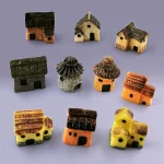 Figurine Miniature de Maison en Résine, Micro Paysage, Poisson Précieux, Kawaii, Décoration de Chambre, de Maison, Accessoires de Jardin Dégradé, DIY