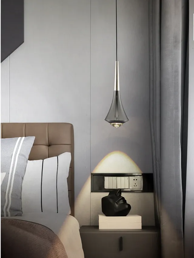 Pendentif LED lumières miroir lampe réglable en… – vue 2