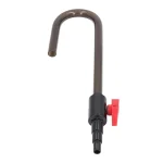 Tube de remplissage d&rsquo;eau pour aquarium, avec Valve de commande, tuyau de remplissage d&rsquo;eau automatique mural en plastique pour tuyau de 3/8 1/2 3/4