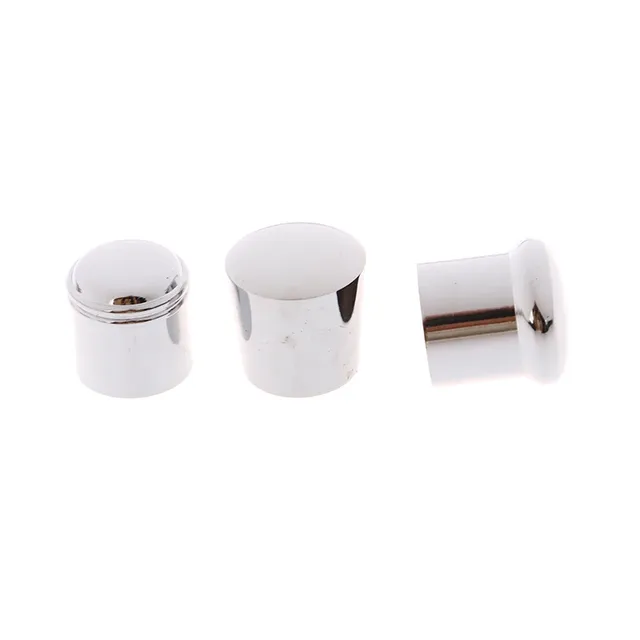 Capuchons embouts cylindriques chromés finition miroir… – vue 5