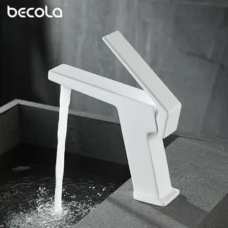 Mitigeur lavabo monocommande monotrou bec cascade jet laminaire levier…