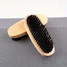 Brosse ovale poils porc noir monture bois ergonomique… – vue 1