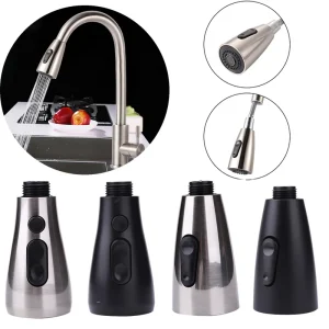 Tête de robinet de cuisine et de salle de bains rotative à 360 degrés en acier inoxydable, 2Modes réglables, filtre de lavabo, buse extractible de pulvérisation Tête de robinet de cuisine et de salle de bains rotative à 360 degrés en acier inoxydable, 2Modes réglables, filtre de lavabo, buse extractible de pulvérisation
