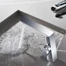Robinet lavabo mitigeur monocommande nickel brossé… – vue 5