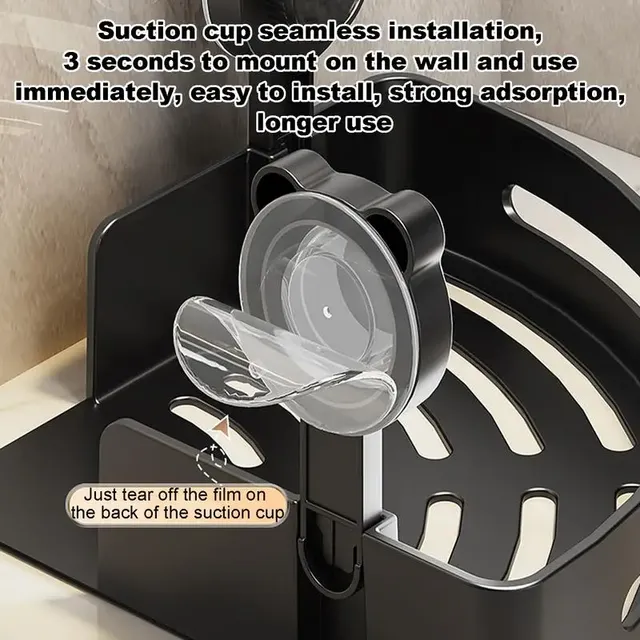 Étagère d'angle de douche ABS – vue 4