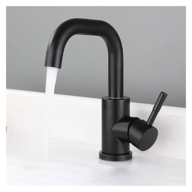 Robinet de cuisine minimaliste moderne en acier inoxydable – vue 7