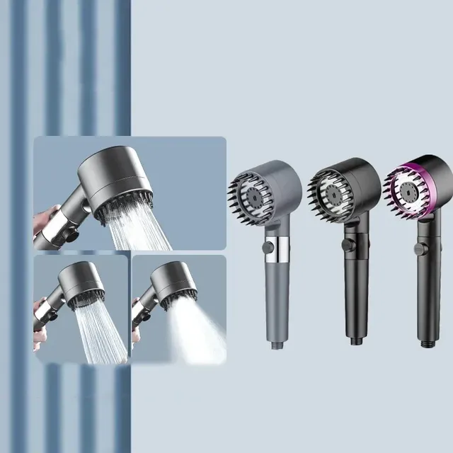 Pommeau de douche haute pression réglable à 3 niveaux… – vue 2
