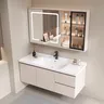 Évier moderne salle de bain armoire lumière LED miroir… – vue 3