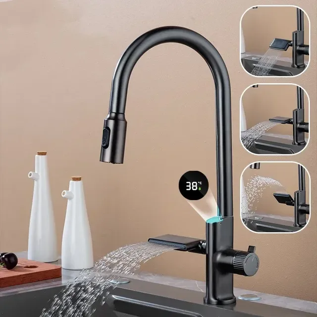 HOANIES-Robinet de cuisine avec capteur de température – vue 2