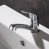 Robinet de lavabo de salle de bains à trou unique chromé – vue 3