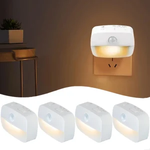LED veilleuse ue Plug In capteur de mouvement intelligent lumière 220V applique pour maison allée WC couloir escalier cuisine chambre lampe de nuit LED veilleuse ue Plug In capteur de mouvement intelligent lumière 220V applique pour maison allée WC couloir escalier cuisine chambre lampe de nuit