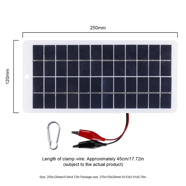 Panneaux Solaires en Polysilicium Étanche pour Camping – vue 6