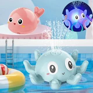 Balle de bain baleine électrique avec lumière LED et musique