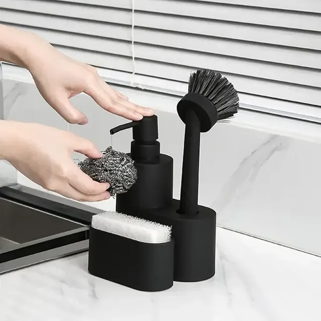 Distributeur de savon plat carré moderne avec… – vue 4