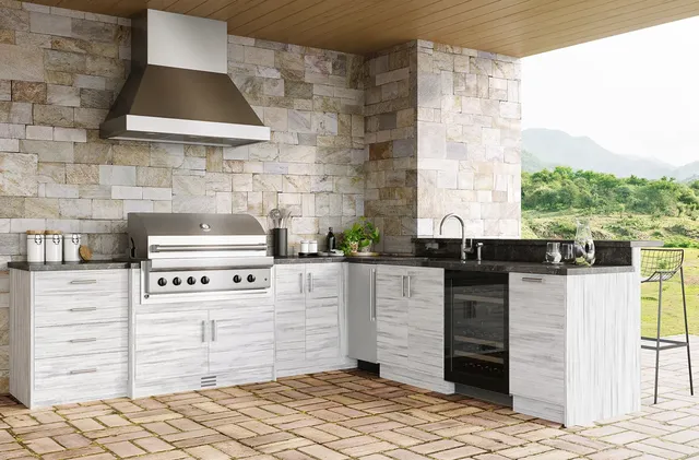 Armoires de cuisine extérieures imperméables modernes – vue 2