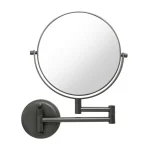 Miroir de Dressing mural, grossissant de 8 pouces, miroir double face, espace en aluminium noir, miroir de maquillage, cosmétique, cadeau pour dame