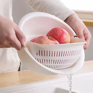 Panier de vidange Double rotatif de cuisine