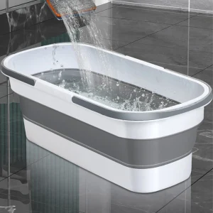 Seau de pêche rectangulaire, lavabo en plastique Portable, pliable, peu encombrant, grande capacité pour Camping voyage pique-nique