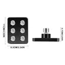 Pommeau douche carré pressurisé compact six buses jets… – vue 6