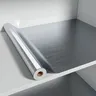 Papier peint amovible en PVC inoxydable et argent brossé – vue 1