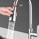 Buse de robinet de cuisine extractible, pulvérisateur à 3 fonctions, 2 Styles, remplacement de tête de pulvérisation d&rsquo;évier de cuisine moderne et Durable en acier inoxydable