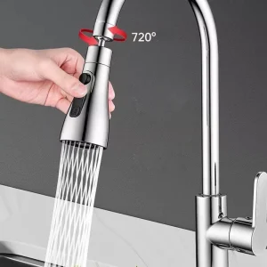 Buse de robinet de cuisine extractible, pulvérisateur à 3 fonctions, 2 Styles, remplacement de tête de pulvérisation d&rsquo;évier de cuisine moderne et Durable en acier inoxydable