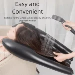 Gonfler rapidement le bassin de shampoing gonflable matériau PVC coussin de shampoing de conception gonflable dégonfler rapidement le bassin en PVC de conception Portable