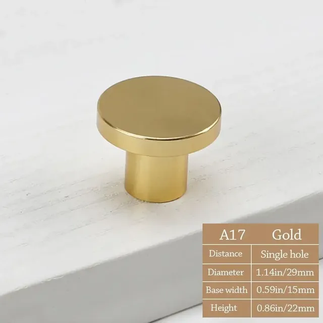 Bouton de tiroir d'armoire moleté Simple – vue 5