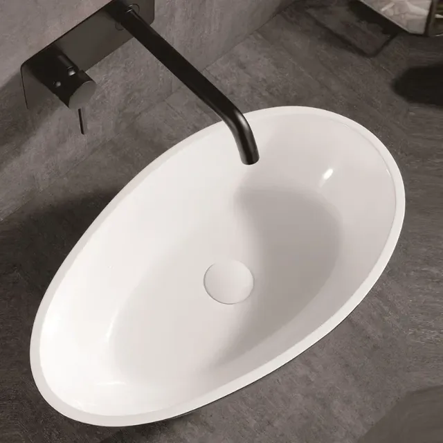 Bonde lavabo clicclac capuchon céramique blanc mat corps… – vue 4