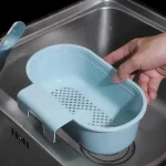 Panier de vidange d&rsquo;évier de cuisine, collecteur de nourriture, poubelle, légumes, Fruits, lavage, égouttoir suspendu multifonctionnel