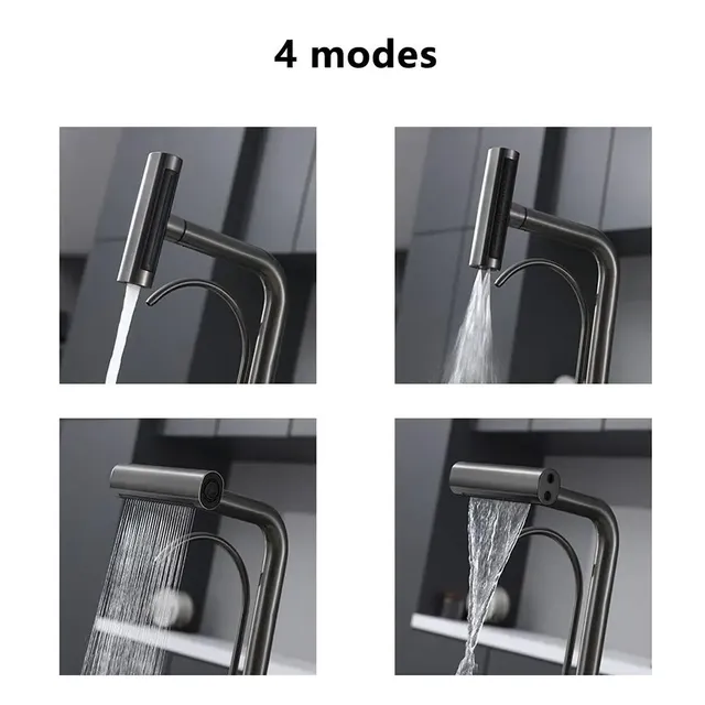 Robinet de cuisine cascade extractible – vue 7