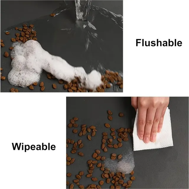 Tapis d'alimentation ovale pour animaux de compagnie – vue 3