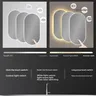 Nouveau miroir elliptique Led salle de bain miroir… – vue 4
