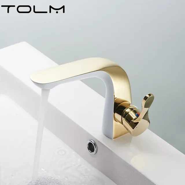 TOLM robinet de lavabo de salle de bains en laiton chromé – vue 5