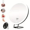 360 °   Miroir grossissant à support réglable avec ventouse légère, loupe éclairée pliable, tenture murale haute définition