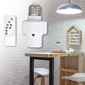 Douille LED intelligente 2025 E27 AC85-265V avec télécommande infrarouge, minuterie, changement de couleur, prise universelle, installation facile pour un usage domestique