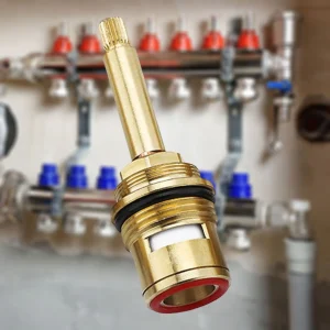 ANIES-Vannes de Remplacement Quart de Tour en Laiton, Tige en Céramique, Filetage d’Adhérence de Disque G3/4 Pouces pour Robinet de Cuisine à Eau Chaude et Froide ANIES-Vannes de Remplacement Quart de Tour en Laiton, Tige en Céramique, Filetage d’Adhérence de Disque G3/4 Pouces pour Robinet de Cuisine à Eau Chaude et Froide