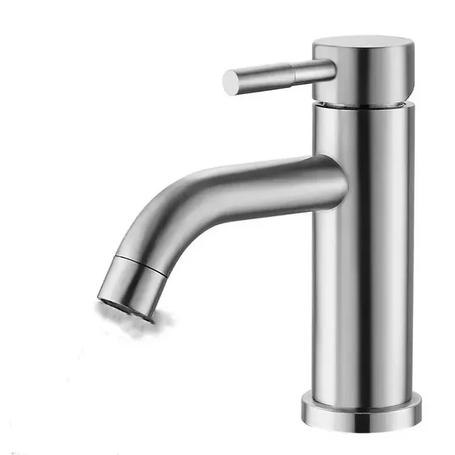 Robinet de lavabo de salle de bains noir mat – vue 2