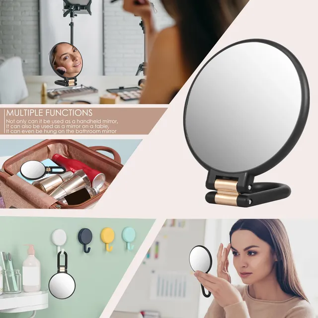 Miroir à main grossissant pliable avec poignée – vue 3
