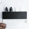 Étagère de rangement de salle de bain noire…