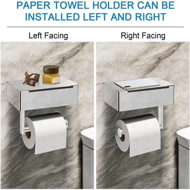 Porte-papier hygiénique avec étagère – vue 4