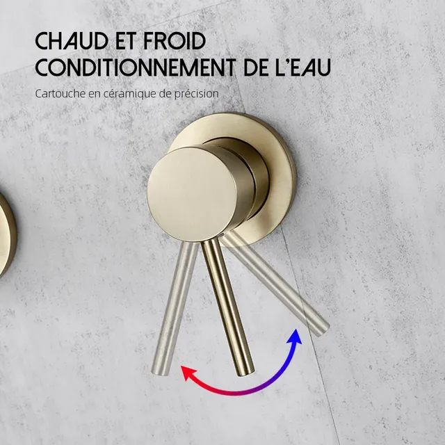 Douche à main salle de bain robinet de douche robinet… – vue 3