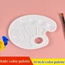 Palette plastique ovale portable artiste 10 puits blanc… – vue 4